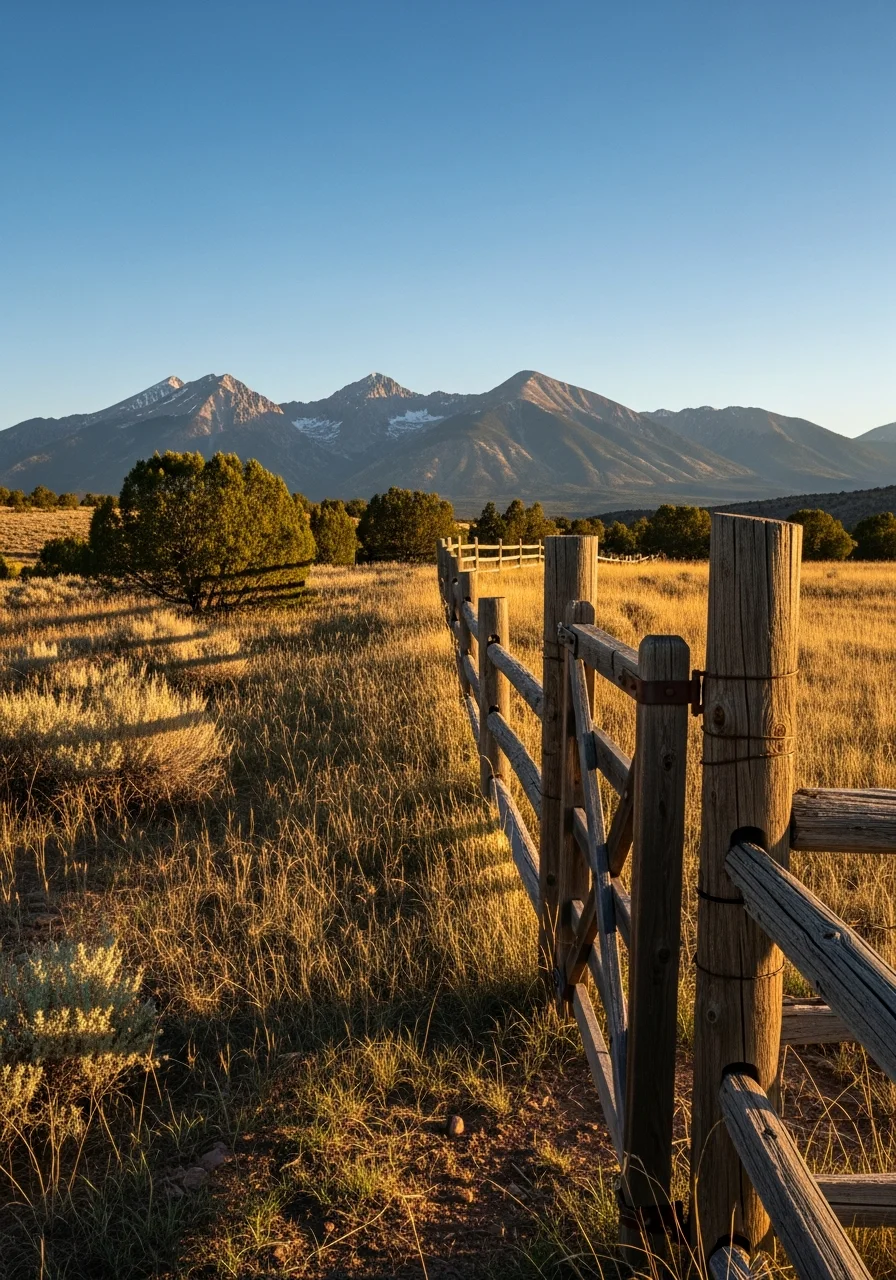 Rural property in Archuleta County with mountain backdrop, open land, and clear Colorado sky.